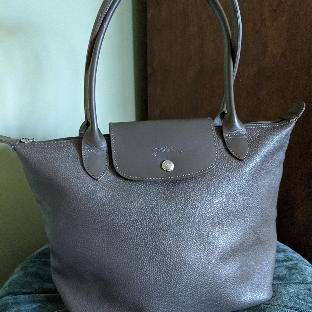 Longchamp Veau Foulonne leather shoulder bag